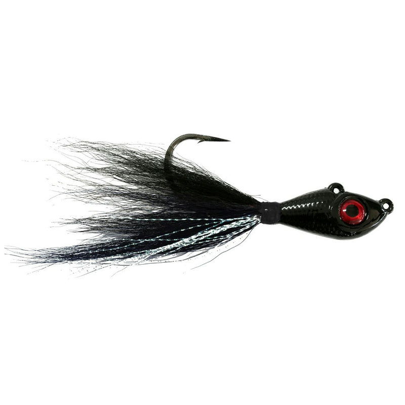 Mustad 8oz Big Eye Bucktail Jig with Chemically Sharpened 9/0 Hook