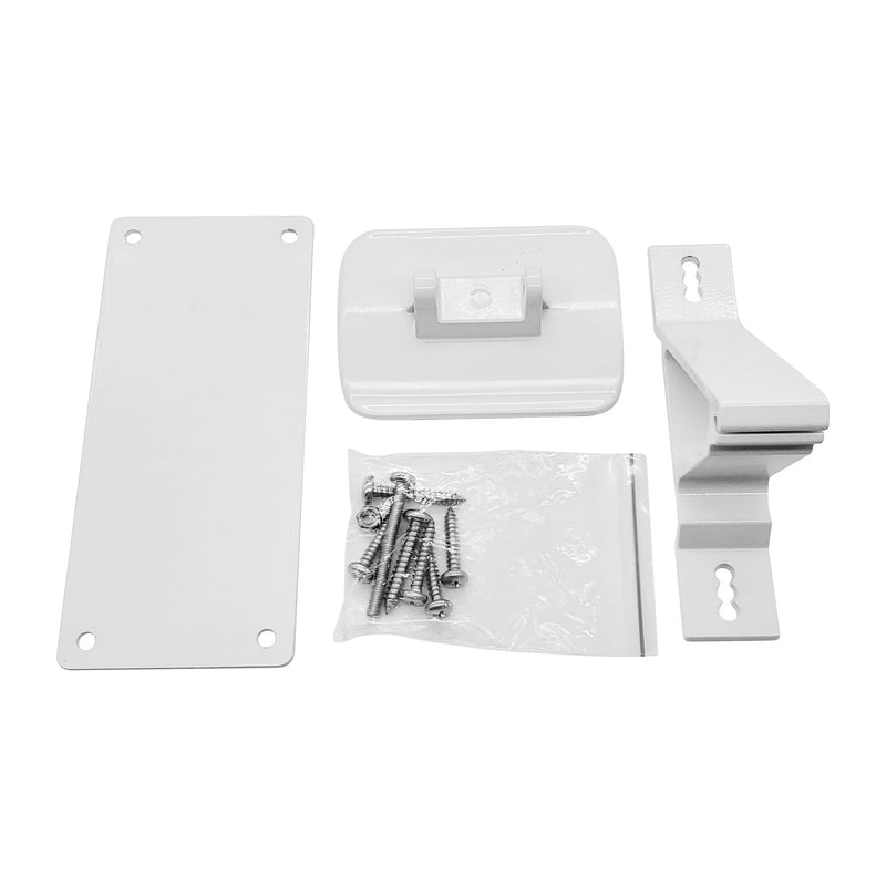 White RV Awning Support Cradle