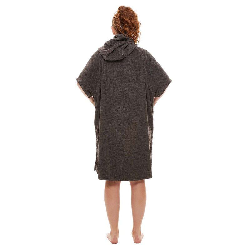 Women's Towelling Change Robe - Grey