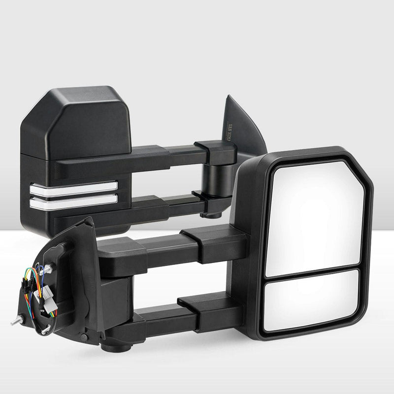 SAN HIMA Pair Towing Mirrors for Ford Ranger Wildtrak MK PX XL XLT XLS 2012-MY2021