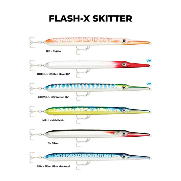 22cm Rapala Flash-X Skitter (Floating) Topwater Fishing Lure