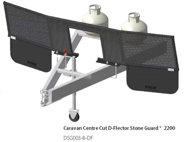 D-Flector Caravan Centre Cut-Out Stone Guard 2200mm