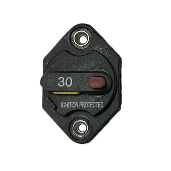 Exotronic 30A Mini Panel Mount Waterproof DC Circuit Breaker