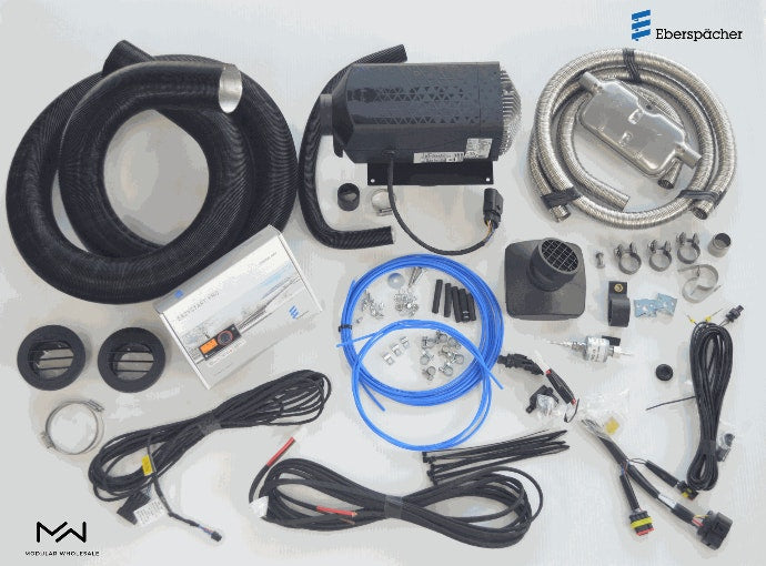 Eberspächer Airtronic D2L AS2 Diesel Heater 12v 1 Outlet E/S Pro Kit with 10L Diesel Fuel Tank