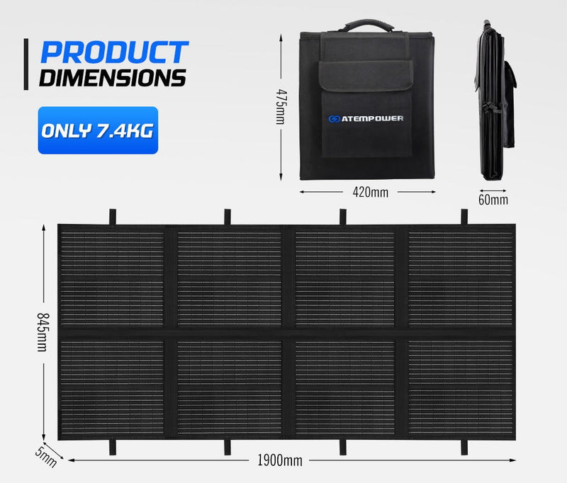 12V 200W Folding Solar Panel Blanket