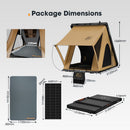 San Hima Kalbarri Lite Gen 2 Rooftop Tent + Rack & Ladder + 200W Solar Panel