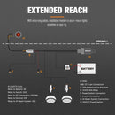 Lightfox 2 Way High Beam Wiring Harness w/ DT 2-Pin Connector For LED Light Bar