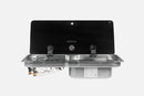 NCE CAN 2 Burner Gas Stove & Sink Right