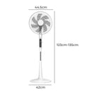 Spector Pedestal Fan Tilt & Oscillating 28 Speed Cooler Timer Adjustable Height