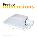 Exotronic 1 Gland White Cable Entry Cover (Lightweight ABS)