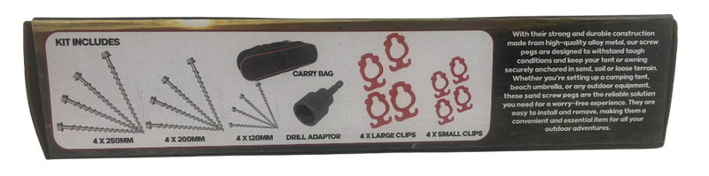 Triton Screw Peg Kit - Deluxe Metal