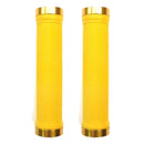 Trigram Lock-on Bike Grips Kraton Rubber 130mm with 2 side lock rings Gold