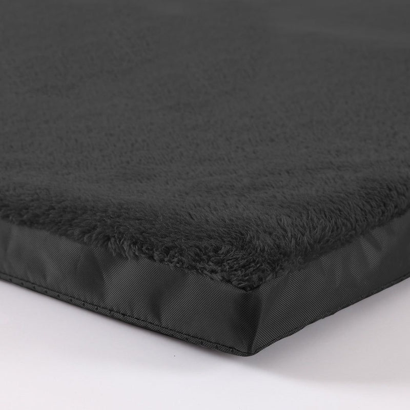 Pawz Pet Bed Foldable Dog Puppy Beds Cushion Pad Pads Soft Plush Black M