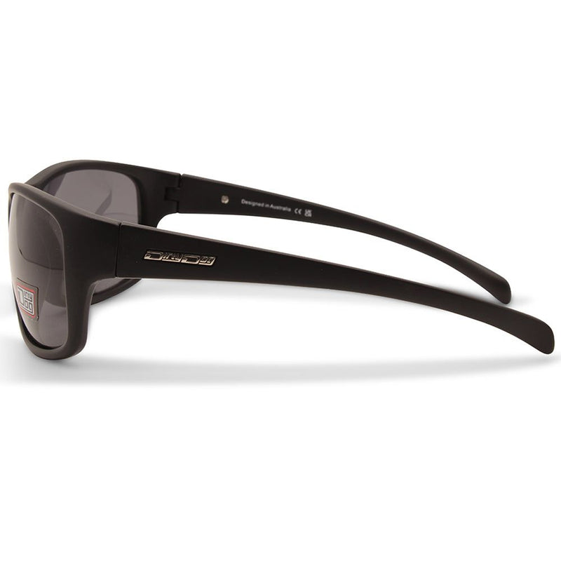 Dirty Dog Shock Satin Black/Grey Polarised Men's Sports Sunglasses