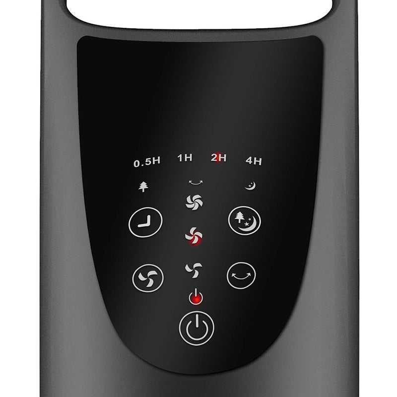 Spector Electric Bladeless Tower Fan Oscillating DC Motor 3 Speeds Timer Remote