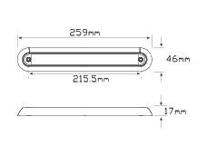 LED Autolamps 235BBSTI12/2 Stop/Tail/Indicator 12 Volt, Twin Blister
