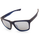 Dirty Dog Kooky Satin Blue/Grey Silver Mirror Polarised Unisex Sunglasses