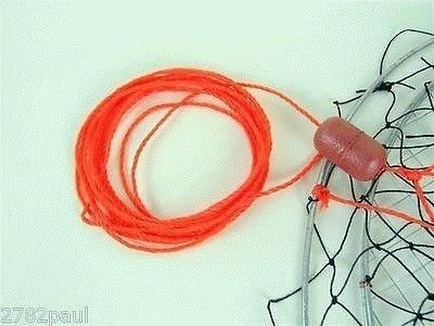 Wilson Ready Rigged Wire Bottom Marron Net- 2 Rings With Float And Rope