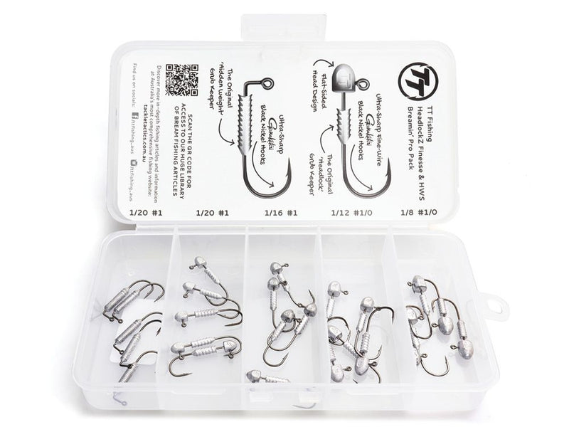 TT Fishing Breamin' Pro Value Pack - TT Lures Assorted Jig Heads Kit