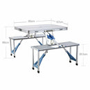 Aluminium Table and Stools Set