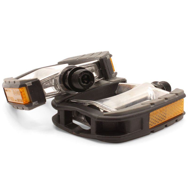 VP Components Black Plastic/Alloy Replacement Adult Bike Pedal Set 9/16-inch