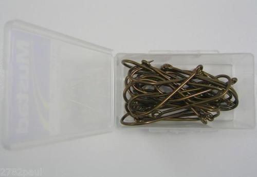 1 Box of Mustad 4190 Bronze Kendal Kirby Fishing Hooks