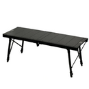 Folding Camping Table Adjustable IGT-Compatible Black