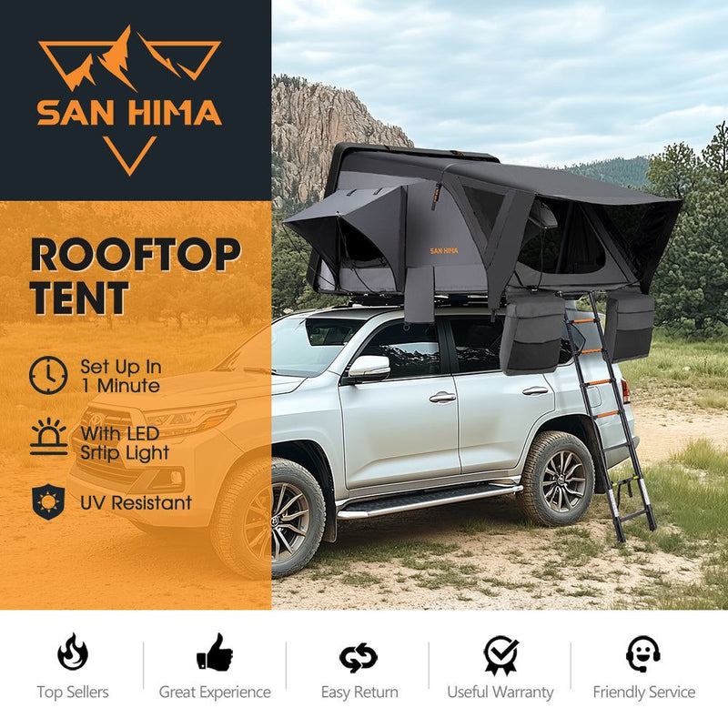 San Hima Jervis Rooftop Tent Hardshell With Ladder Camping 4WD 4x4