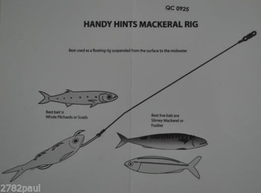 Wilson Mackerel Fishing Rig 3x6/0 Hook-Setup - 60lb Multi Strand Wire