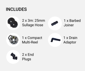 Flat Out Sullage Hose 6m x 25mm 800-01280
