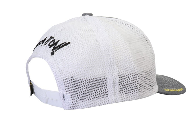 TT Fishing Heather Grey/White Premium Trucker Cap with Snap Closure