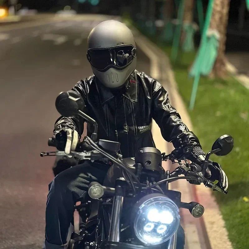 Motorcycle FBR Full Face Retro Helmet