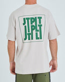 Jetpilot Stacked Mens Ss Tee Gy