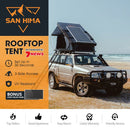 San Hima Kalbarri X Rooftop Tent Hardshell With Ladder 4x4 + 250W Solar Panel