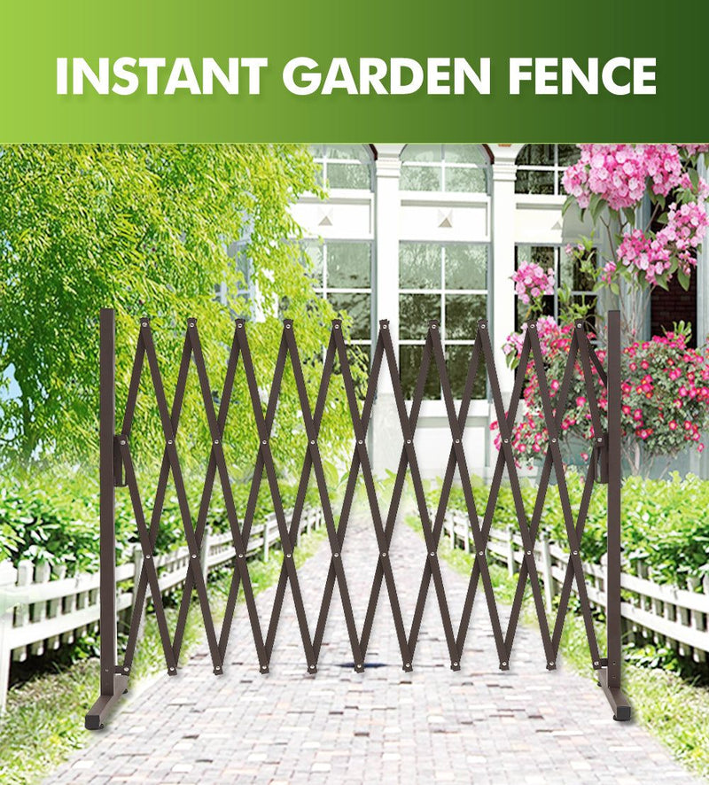 Traderight Group  Garden Yard Fence Aluminium Barrier Garden Fencing Security Gate Dog Pet Outdoor
