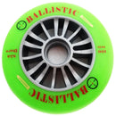 Ballistic 100mm Urethane Scooter Wheel Silver Plastic Core (Green)