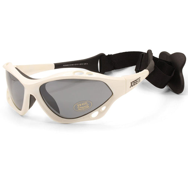 Jobe Knox White/Grey Polarised Floating Sunglasses with Head Strap