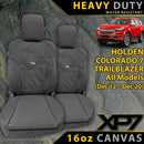Holden Colorado 7/Trailblazer Heavy Duty XP7 Canvas 2x Front Seat Covers (In Stock)