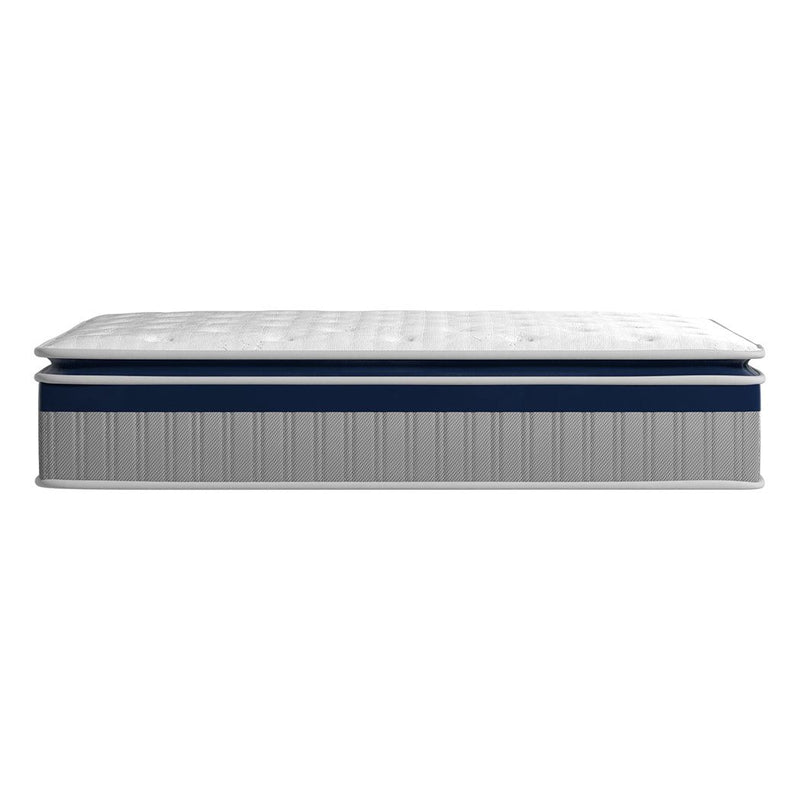 DreamZ Spring Mattress Pillow Top 7 Zone Pocket Spring Memory Foam 32cm Queen