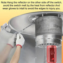 3 Panels Patio Heater Reflector Shield - Enhance Your Outdoor Heating Experience