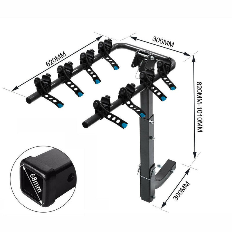 Towbar Bike Rack (4-Bikes)
