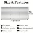 3 Panels Patio Heater Reflector Shield - Enhance Your Outdoor Heating Experience