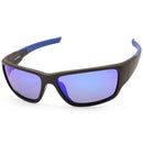 North Beach Luxy Satin Black/Ice Blue Mirror Polarised Men's Sunglasses