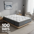 Dreamz Spring Mattress Bed Pocket Egg Crate Foam Medium Firm Single Size 35cm