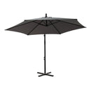 Mountview 3m Outdoor Umbrella Cantilever Cover Garden Patio Beach Umbrellas Grey