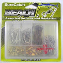 Surecatch Beach Assorted Swivel and Hook Pack In Fishing Tackle Box