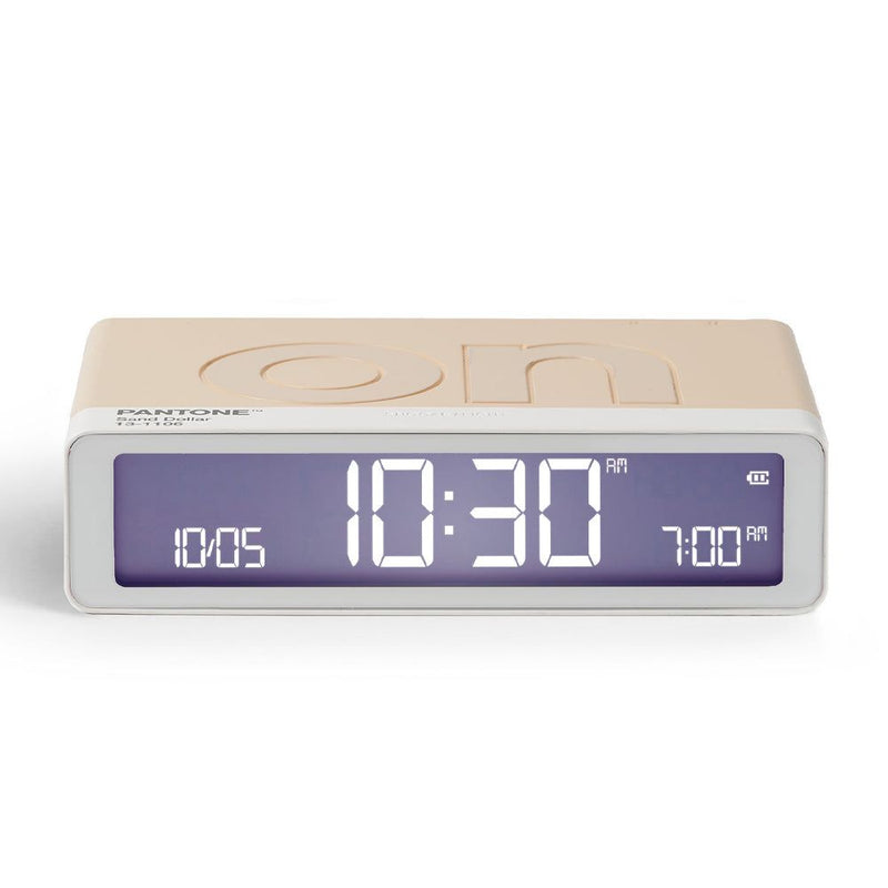 Lexon GIFT Set PANTONE - Includes Mino+ Mini Speaker, Flip Classic Clock, Mina M Lamp, Thykho 3  Speaker - Sand