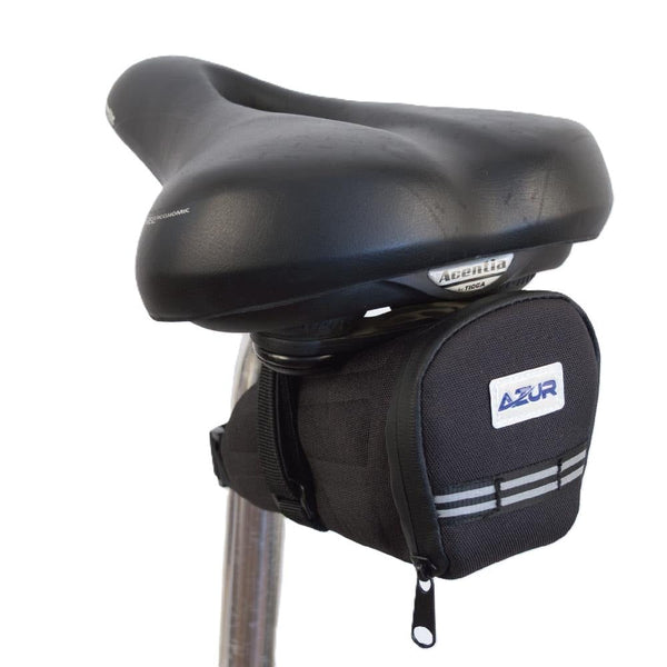 Azur Small Black Lightweight 0.3L Bike Saddle Bag 11 x 6 x 5cm
