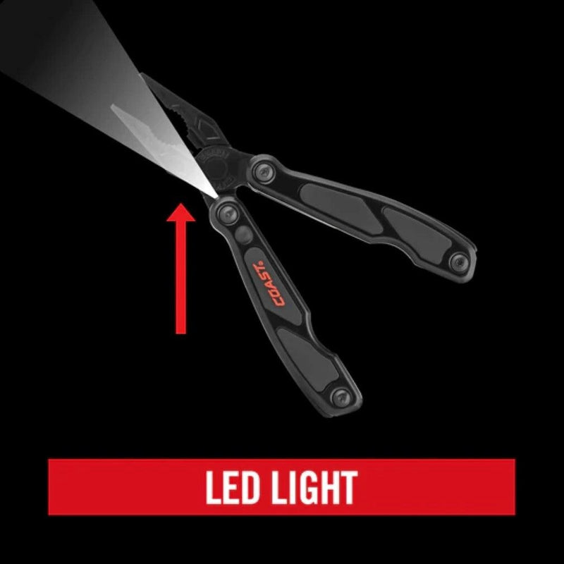 Coast LED155 Multi-Tool - 13 in One Multipurpose Spring Loaded Pliers