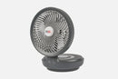 NCE 12V Oscillating Fan With Light Grey